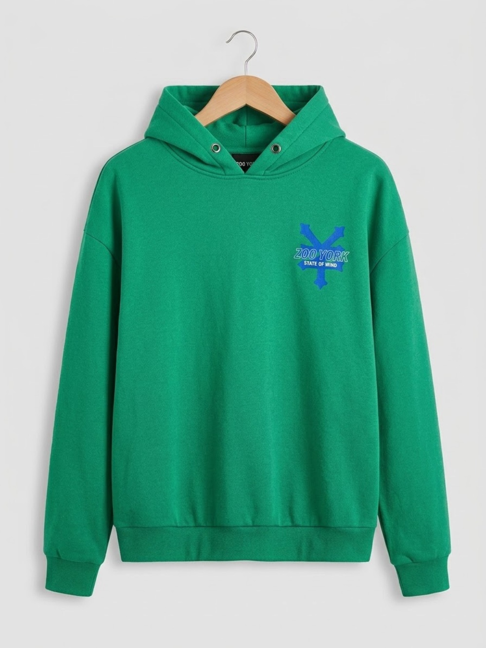 Zoo York Green Hoodie with Blue Logo XL